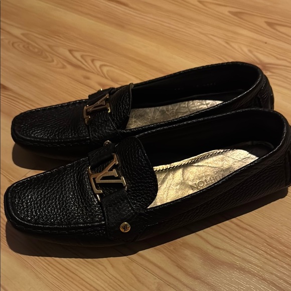 Black Leather Loafers - Picture 1 of 11